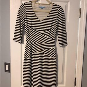 Antonio Melani Black and White Dress, Size 0